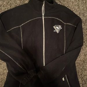 NHL womens penguin zipper fleece